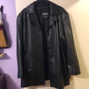 Maxima Black Leather Jacket